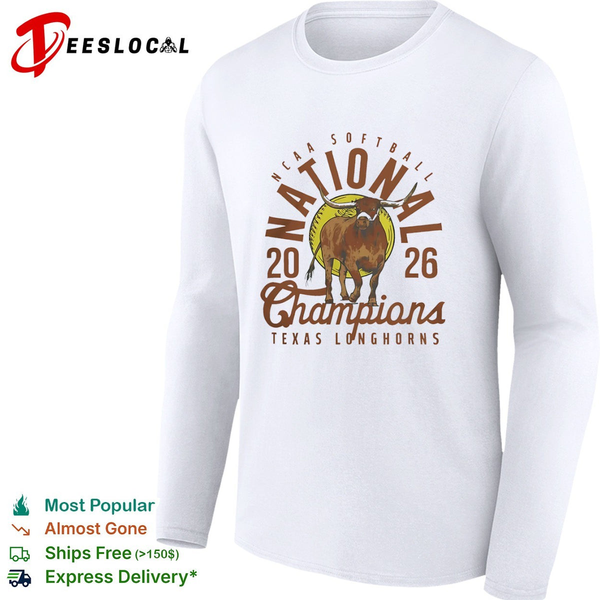 Texas Longhorns NCAA Softball 2026 National Champions shirt