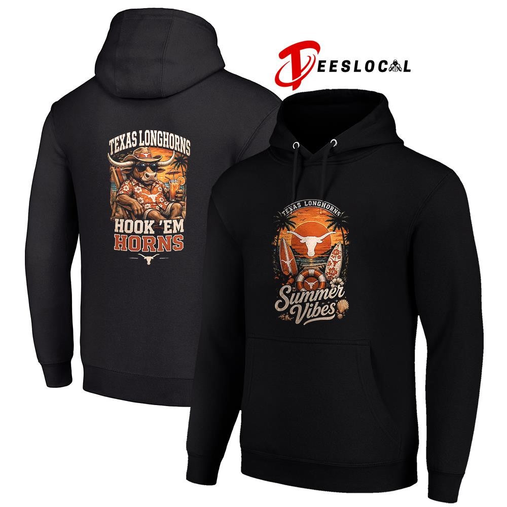 Texas Longhorns NCAA Summer Vibes hook ’em horns mascot shirt