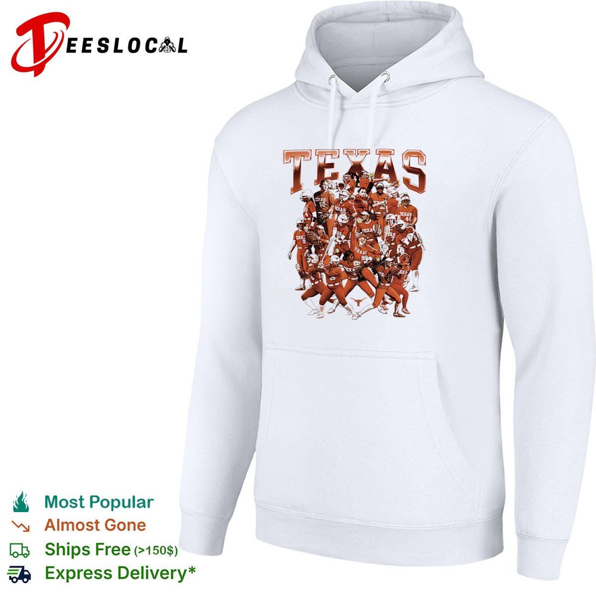 Texas Longhorns Softball Team NCAA Players Collage shirt
