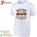 Texas Longhorns back to back national champions badge skyline shirt