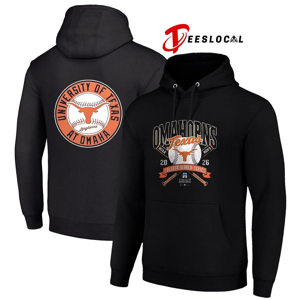 Texas Longhorns x Omaha bound college world series logo shirt