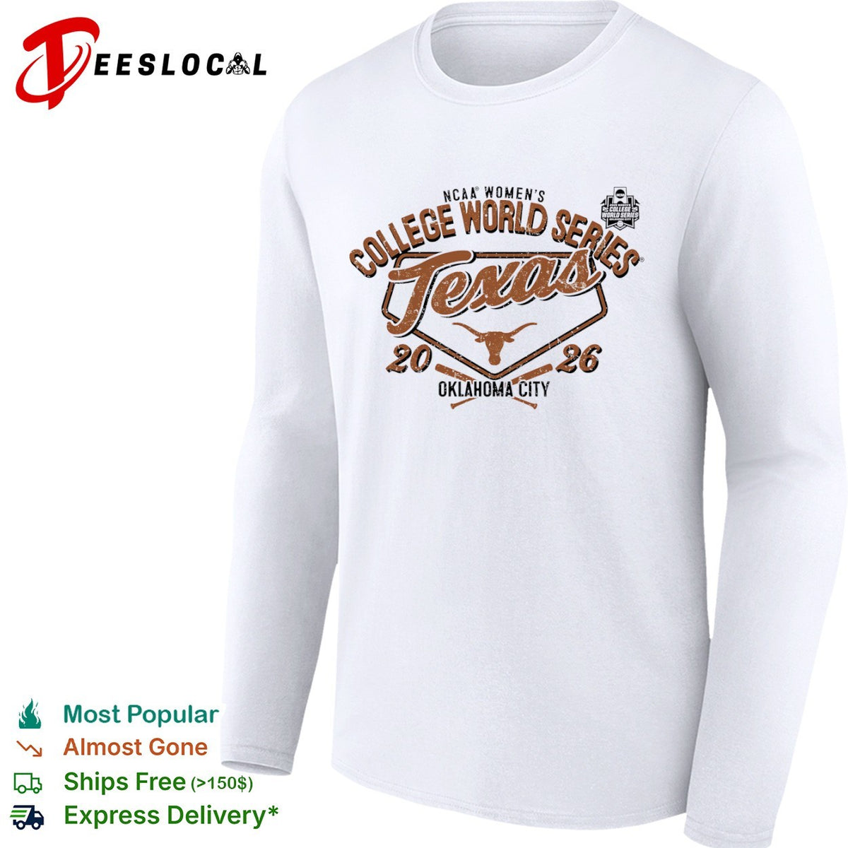 Texas NCAA Women’s College World Series 2026 Oklahoma City shirt