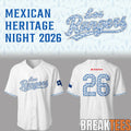 Texas Rangers Mexican Heritage ‘Los Rangers’ Baseball Jersey