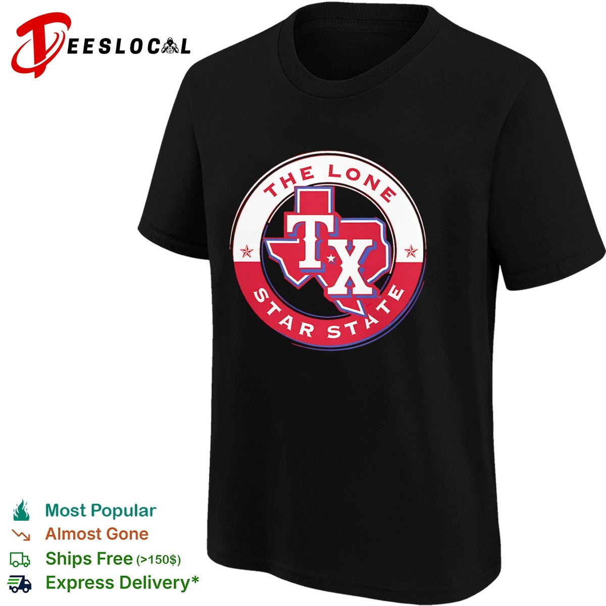 Texas Rangers The Lone Star State TX Logo MLB Baseball Team shirt