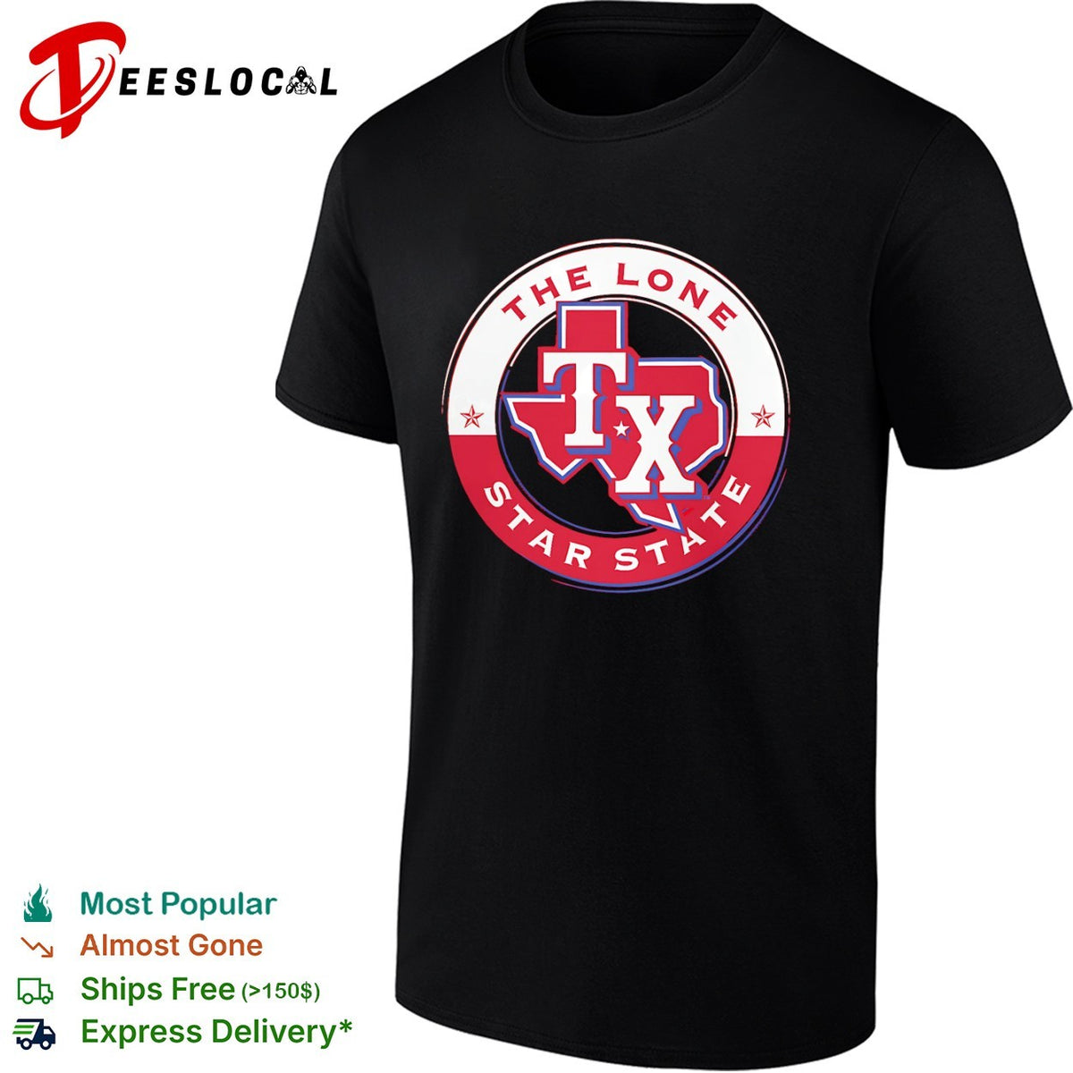 Texas Rangers The Lone Star State TX Logo MLB Baseball Team shirt