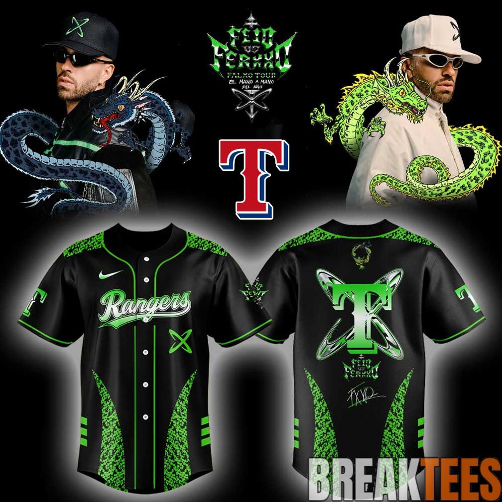 Texas Rangers x Feid vs Ferxx ‘The one-on-one of the year’ FALXO TOUR Jersey