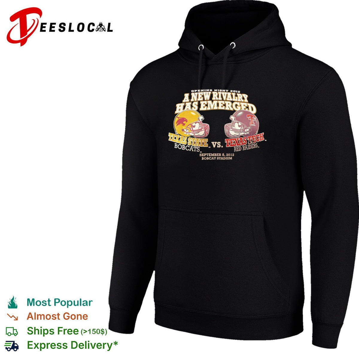 Texas State Bobcats vs Texas Tech Red Raiders a new rivalry has emerged 2012 shirt
