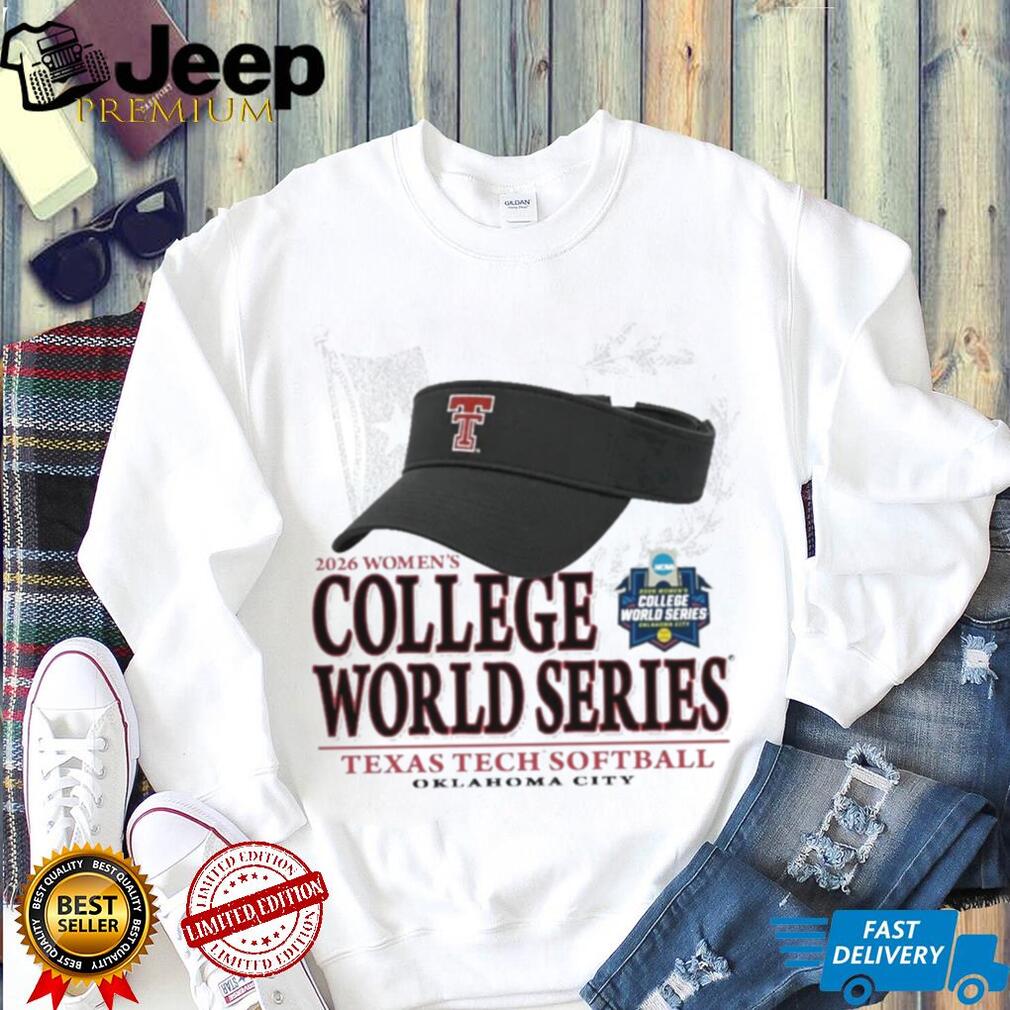 Texas Tech Softball 2026 WCWS Rally Caps White T Shirt