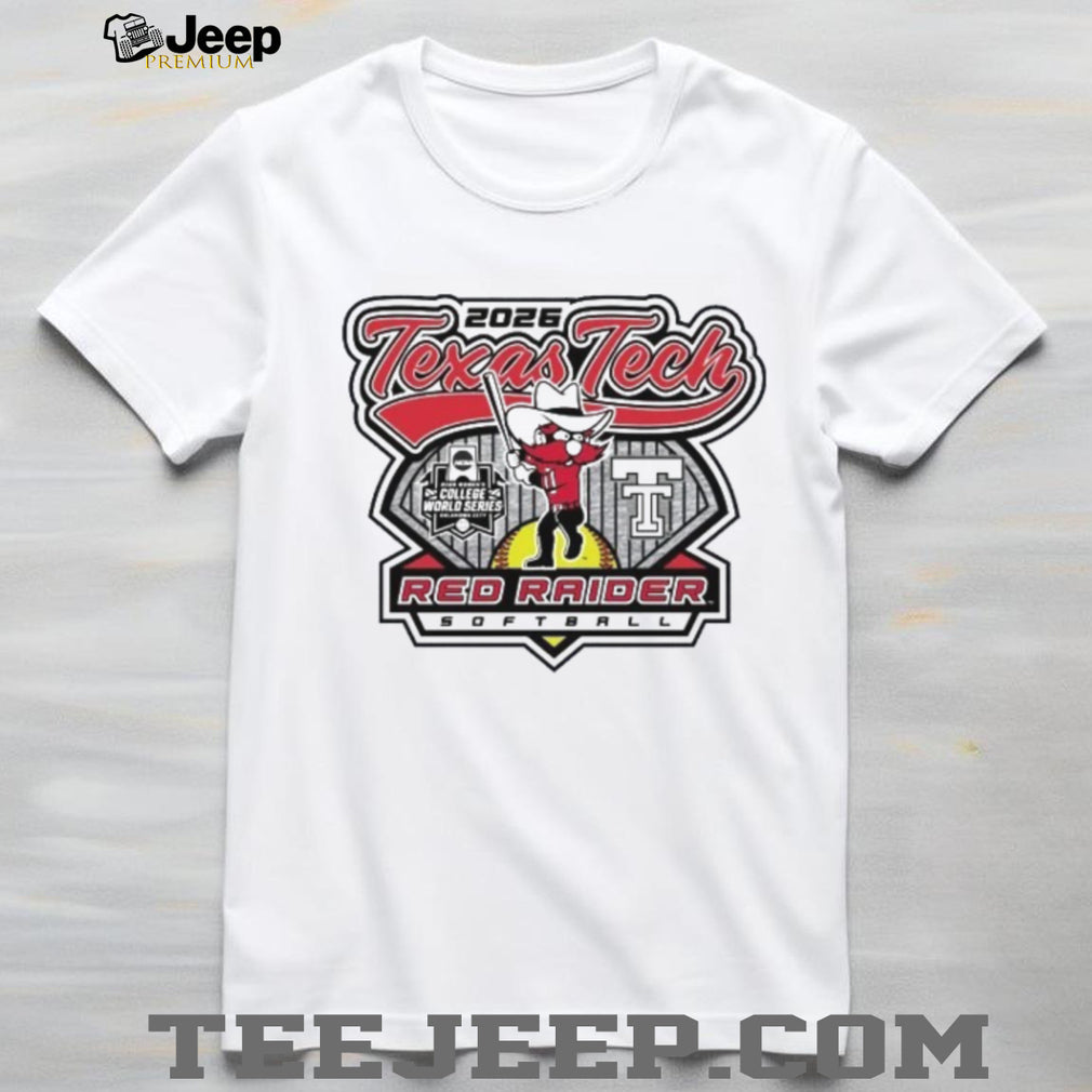 Texas Tech Softball 2026 WCWS Send It Grey T Shirt