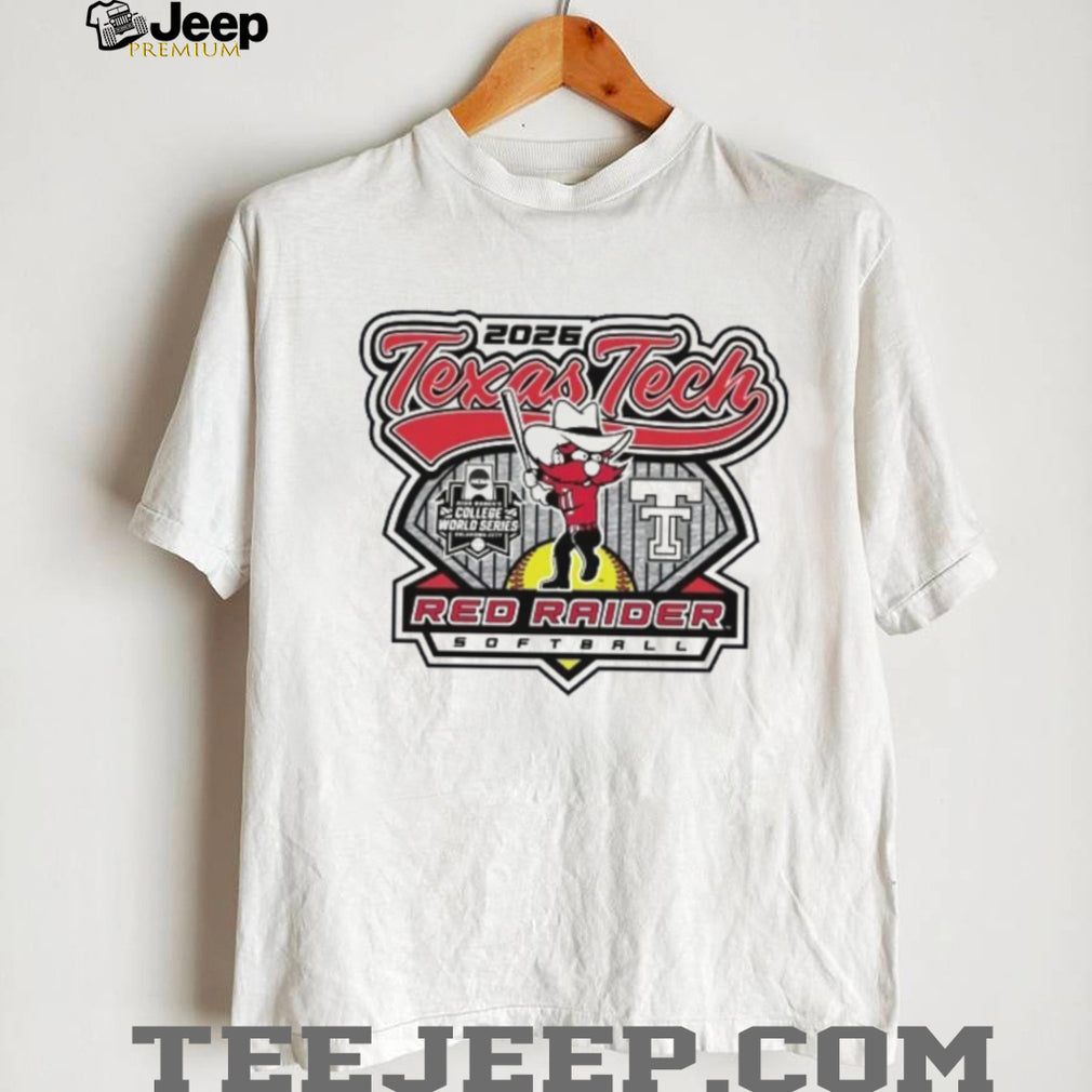 Texas Tech Softball 2026 WCWS Send It Grey T Shirt