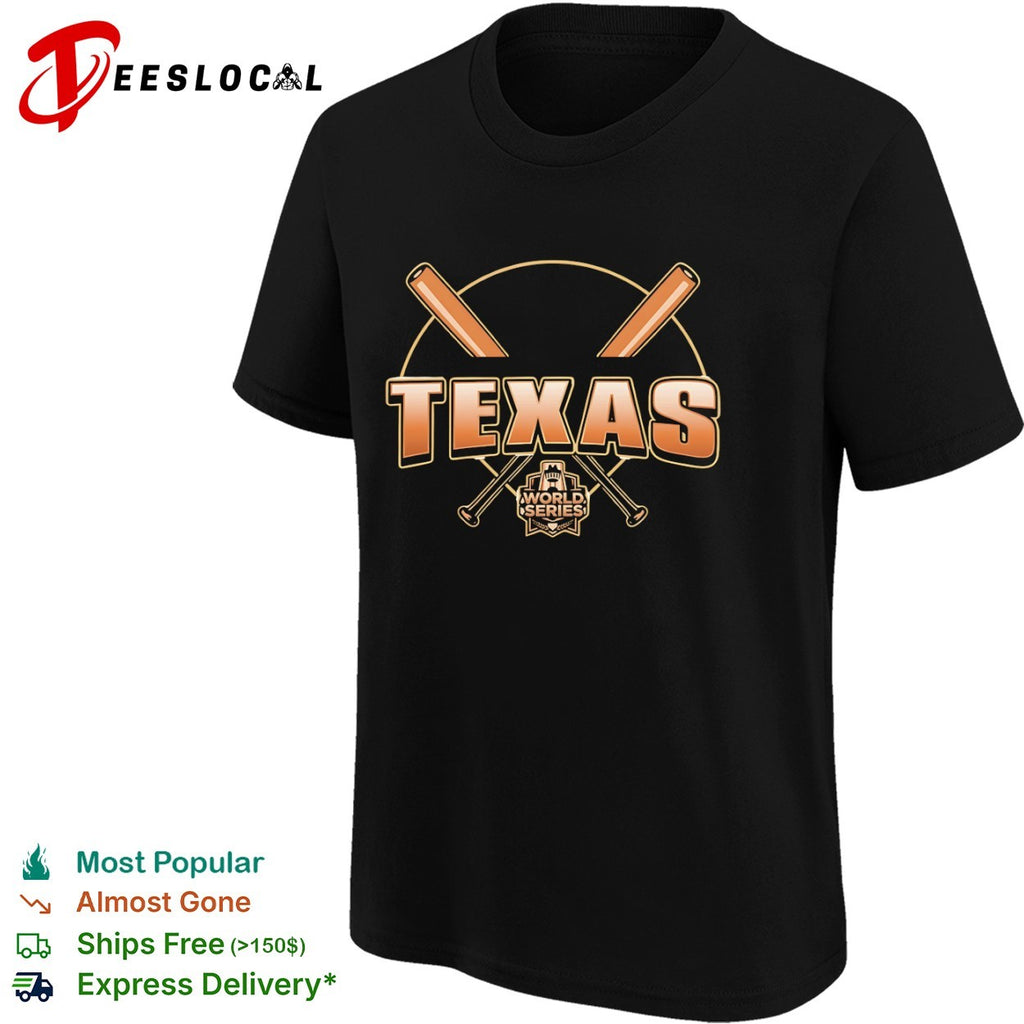Texas World Series Baseball League logo Shirt