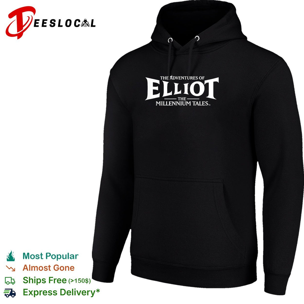 The Adventures of Elliot The Millennium Tales fantasy video game bold logo shirt