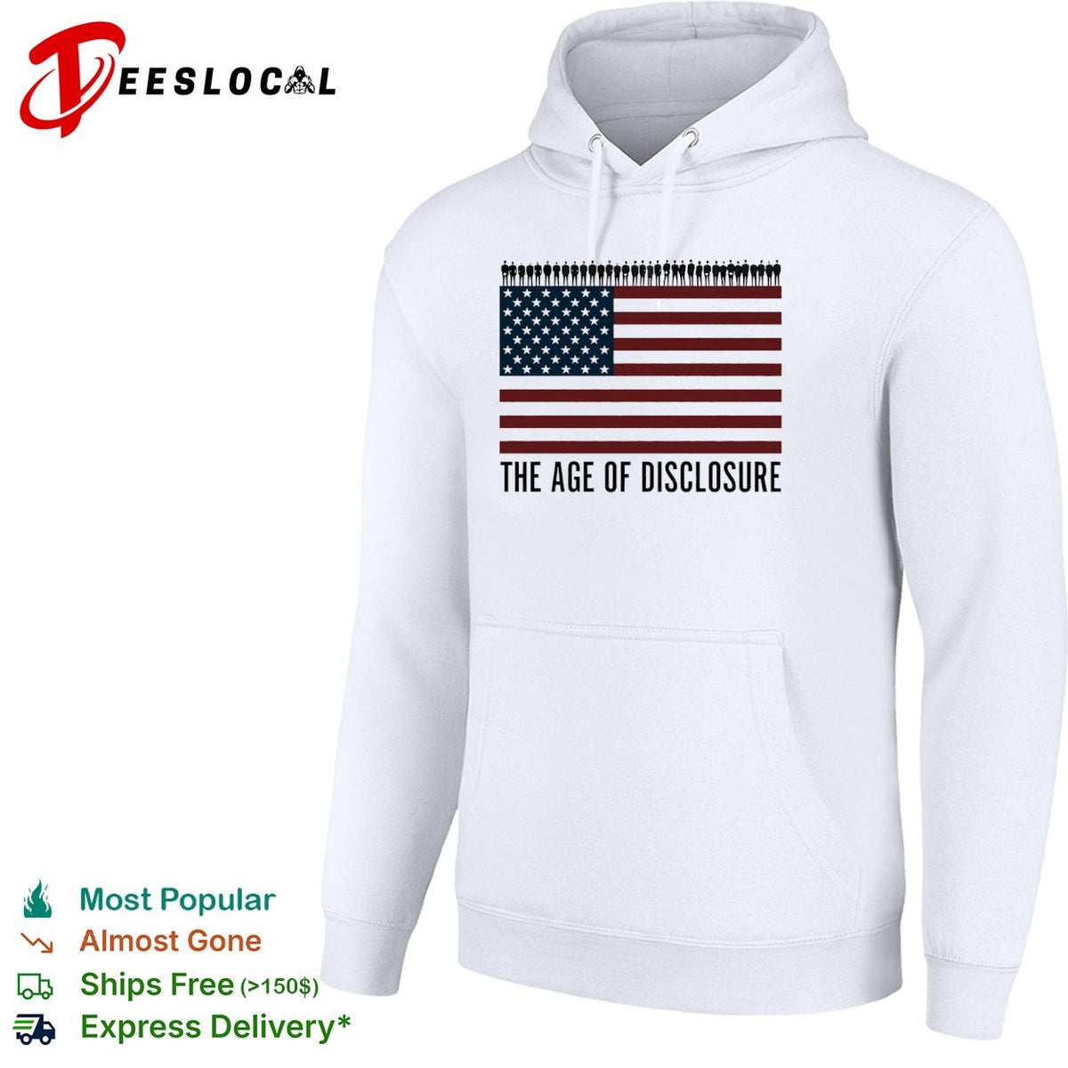 The Age of Disclosure American Flag shirt