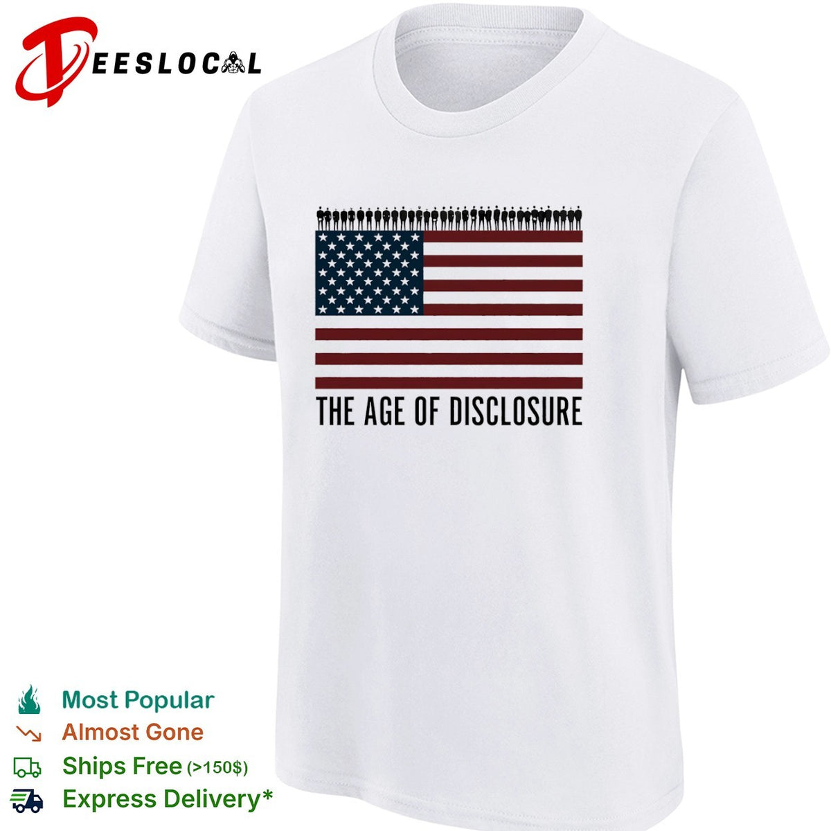 The Age of Disclosure American Flag shirt
