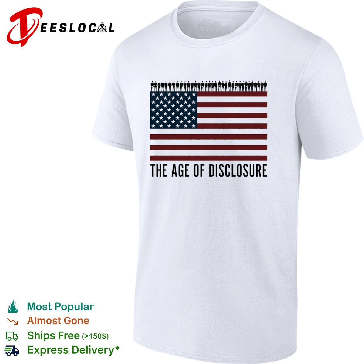 The Age of Disclosure American Flag shirt