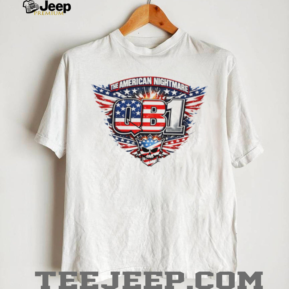 The American Nightmare QB1 Stars And Stripes Skull T Shirt