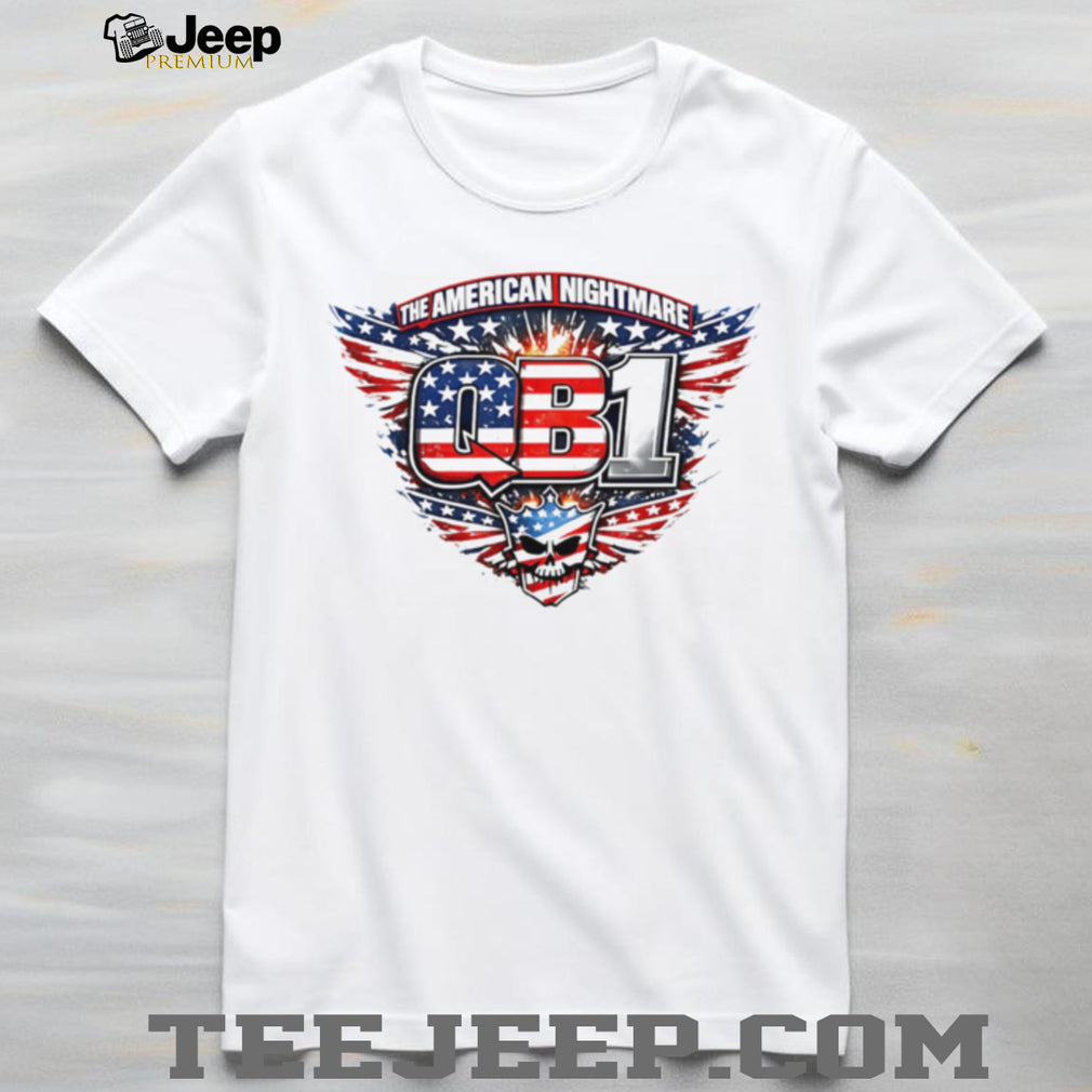 The American Nightmare QB1 Stars And Stripes Skull T Shirt