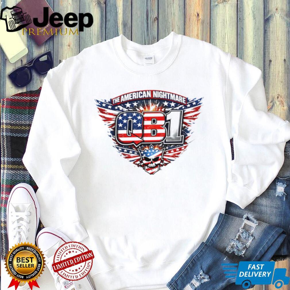 The American Nightmare QB1 Stars And Stripes Skull T Shirt