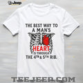 The Best Way to a Man’s Heart 4th and 5th Rib Anatomy T Shirt