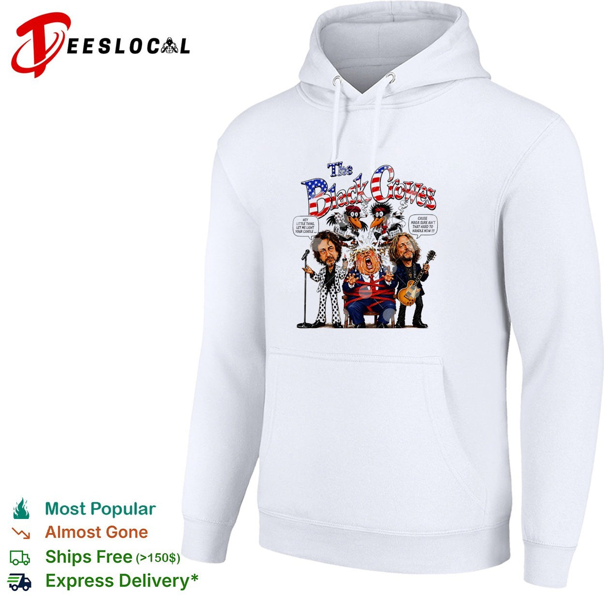 The Black Crowes Donald Trump Hey little thing let me light your candle shirt