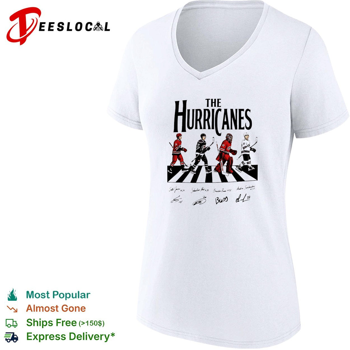The Carolina Hurricanes road on crosswalk signature shirt