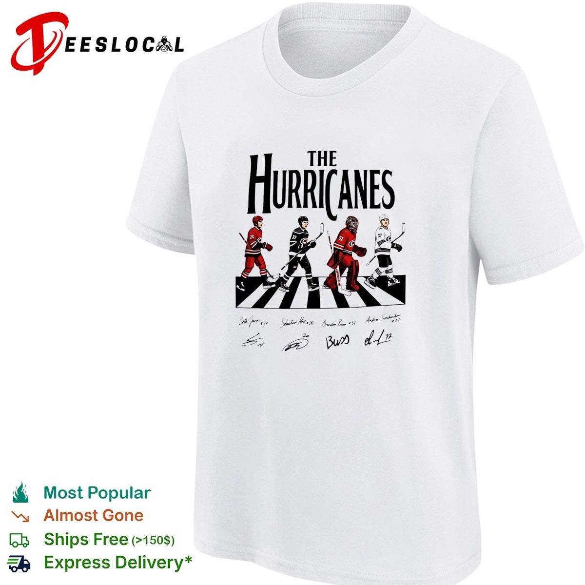 The Carolina Hurricanes road on crosswalk signature shirt
