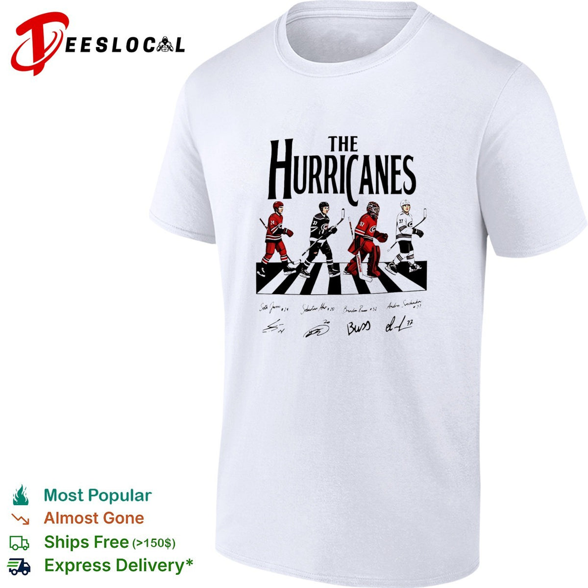 The Carolina Hurricanes road on crosswalk signature shirt