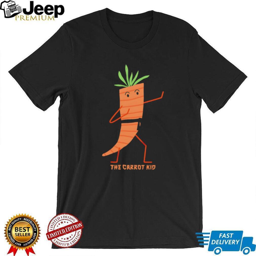 The Carrot Kid Funny Karate Martial Arts Vegetable Graphic T shirt