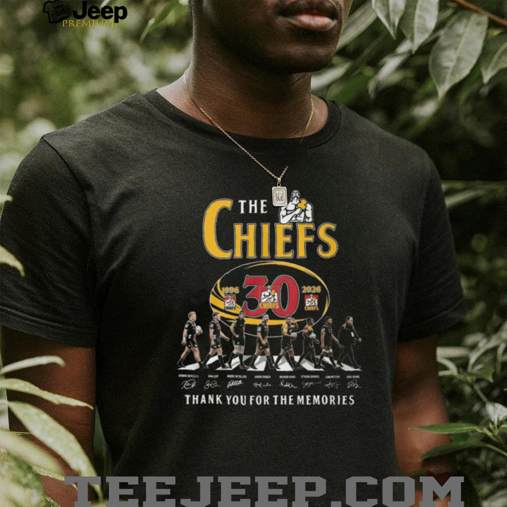 The Chiefs Rugby 30th Anniversary 1996 2026 Abbey Road Signatures T Shirt