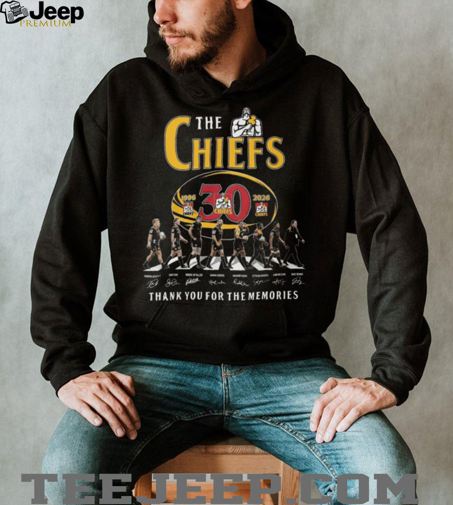 The Chiefs Rugby 30th Anniversary 1996 2026 Abbey Road Signatures T Shirt