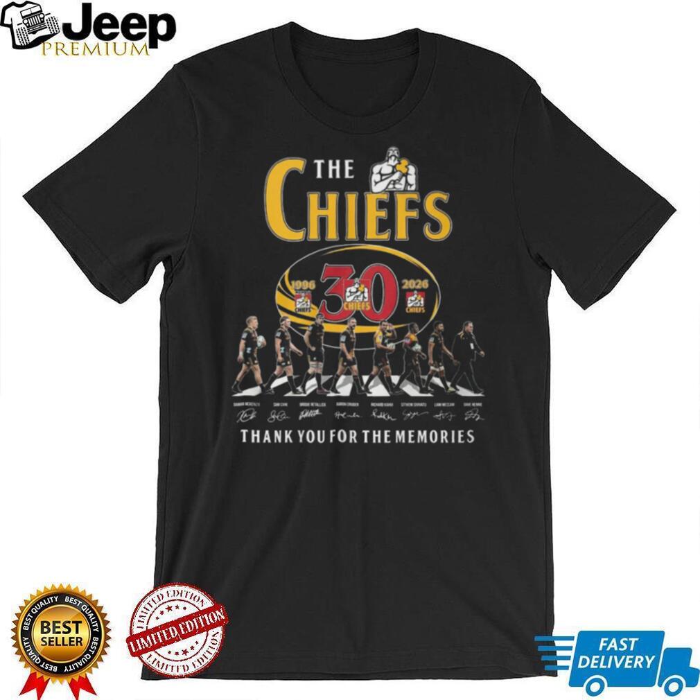 The Chiefs Rugby 30th Anniversary 1996 2026 Abbey Road Signatures T Shirt