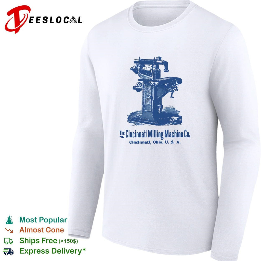 The Cincinnati Milling Machine Co Ohio vintage industrial poster shirt