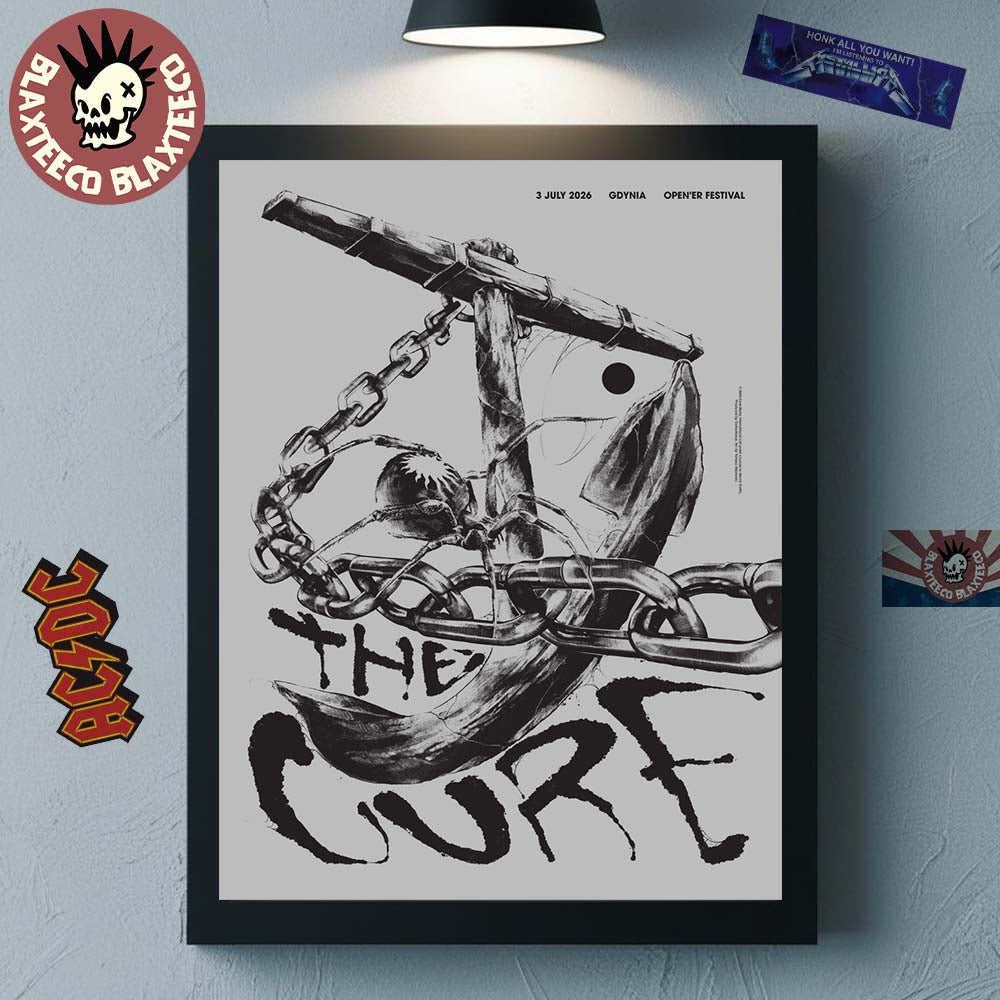The Cure Gdynia Poland 2026 Limited Edition Event Poster At Open’er Festival On 3 July 2026 Home Decor Poster Canvas
