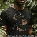 The Cure Gothic Rock Band Silhouette Cat Vintage Retro Style Fans Shirt