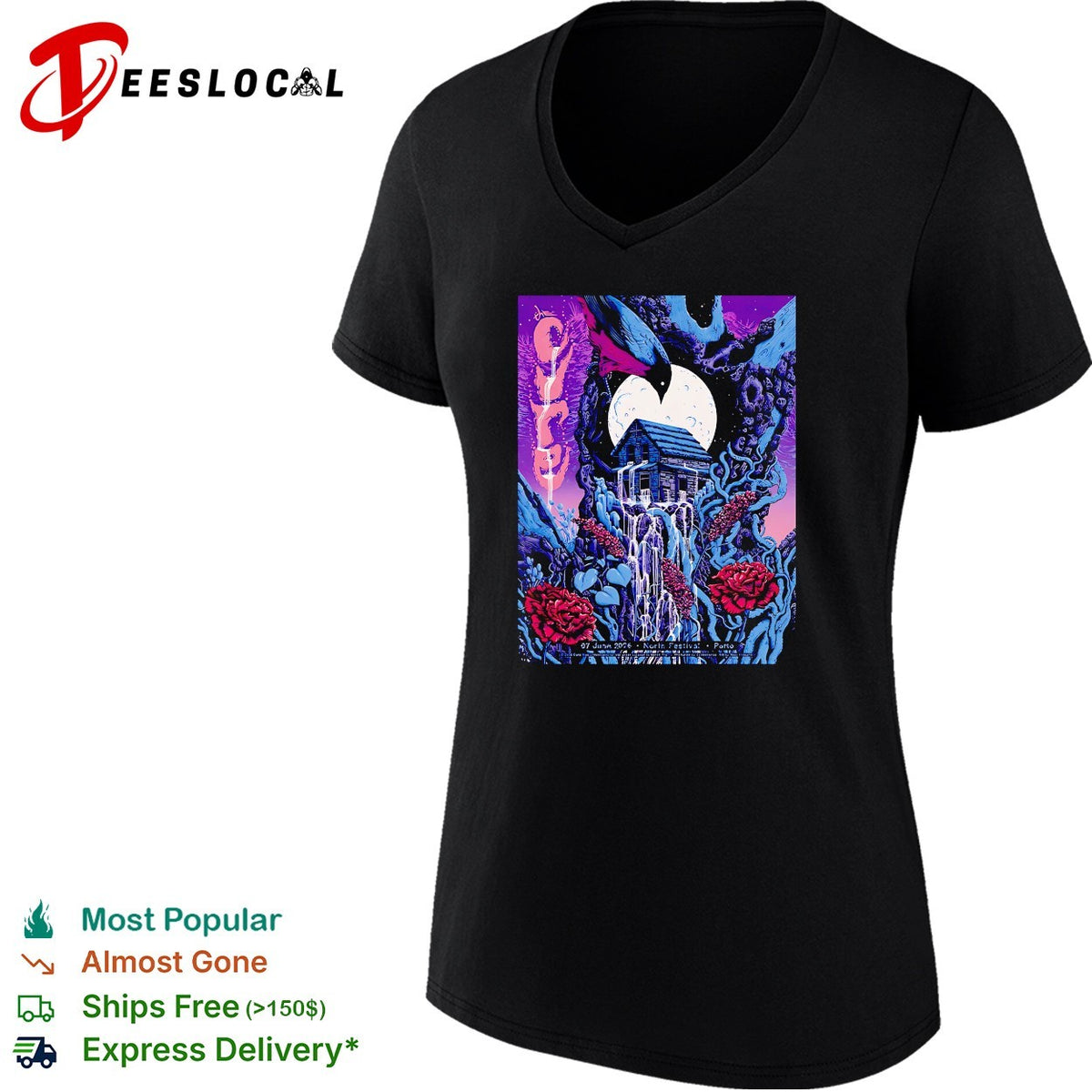 The Cure North Festival 2026 Headline Event In Porto Portugal On 7 June 2026 shirt