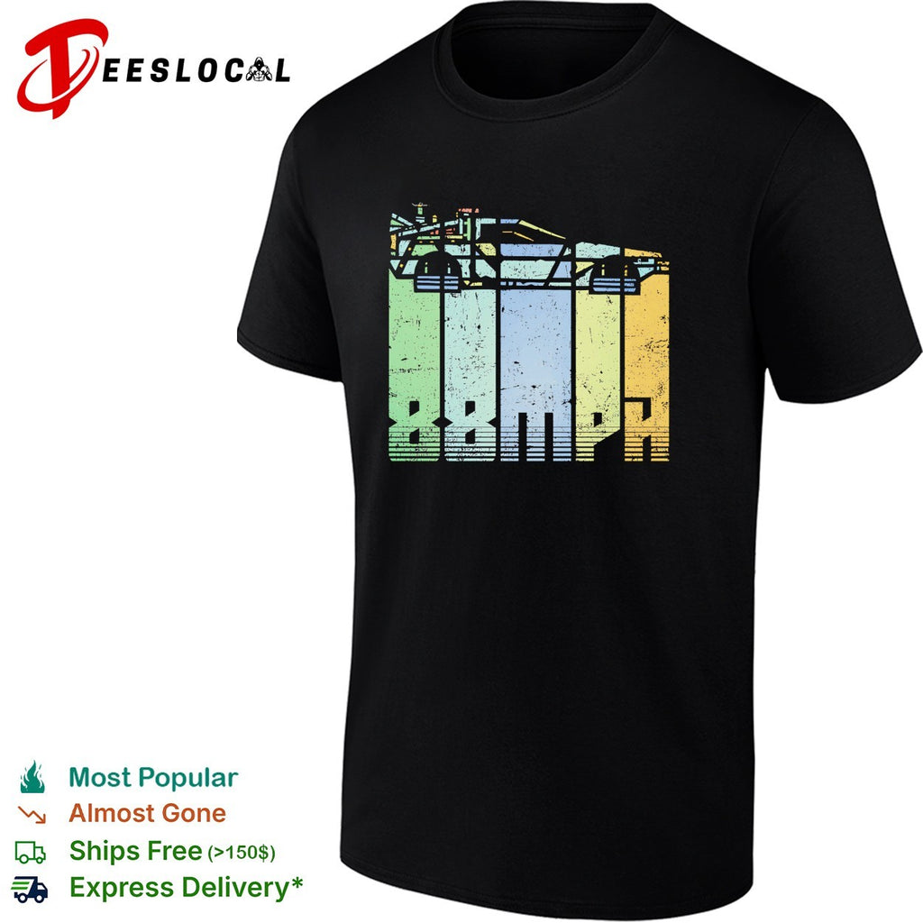 The DeLorean from Back to the Future Vintage Time Machine shirt