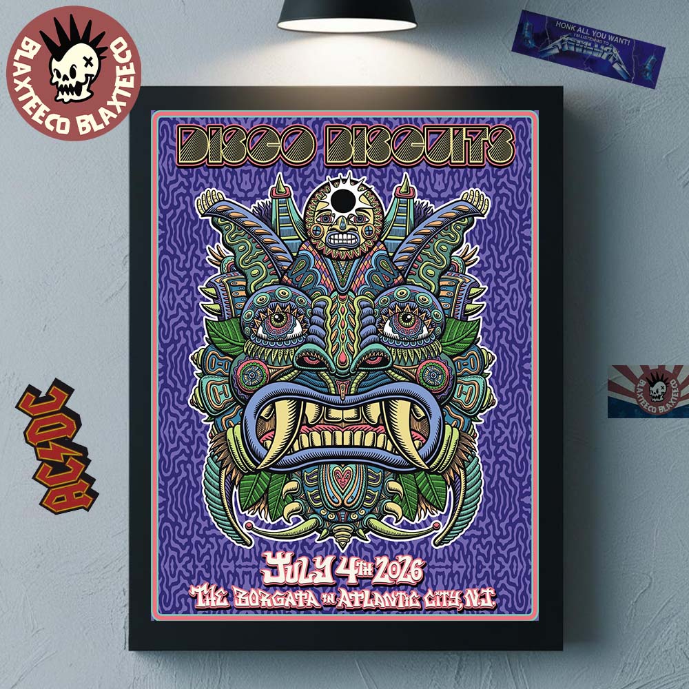The Disco Biscuits Atlantic City New Jersey 2026 Venue Poster At The Borgata On July 4 2026 Home Decor Poster Canvas