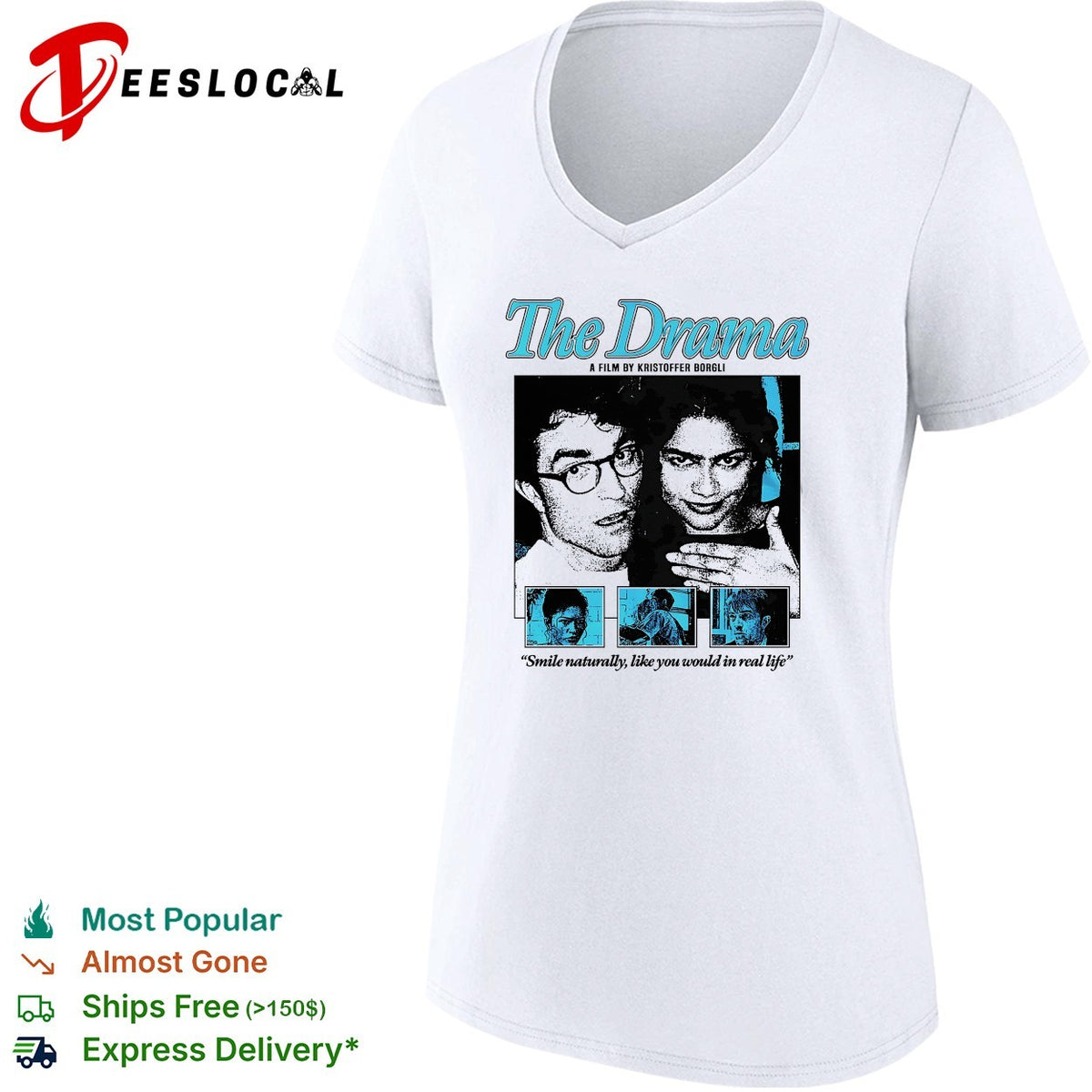 The Drama Robert Pattinson Zendaya A Film by Kristoffer Borgli Smile naturally shirt