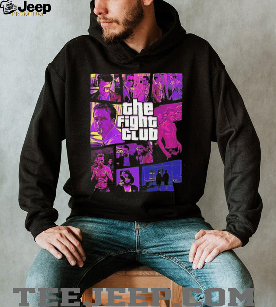 The Fight Club Movie Scenes Collage Vintage Style T Shirt