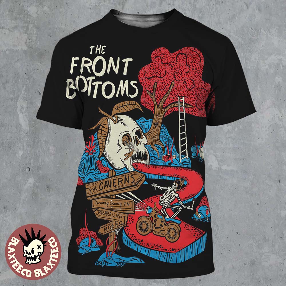 The Front Bottoms Grundy County Tennessee 2025 Event Poster At The Caverns On December 13 2025 All Over Print Shirt