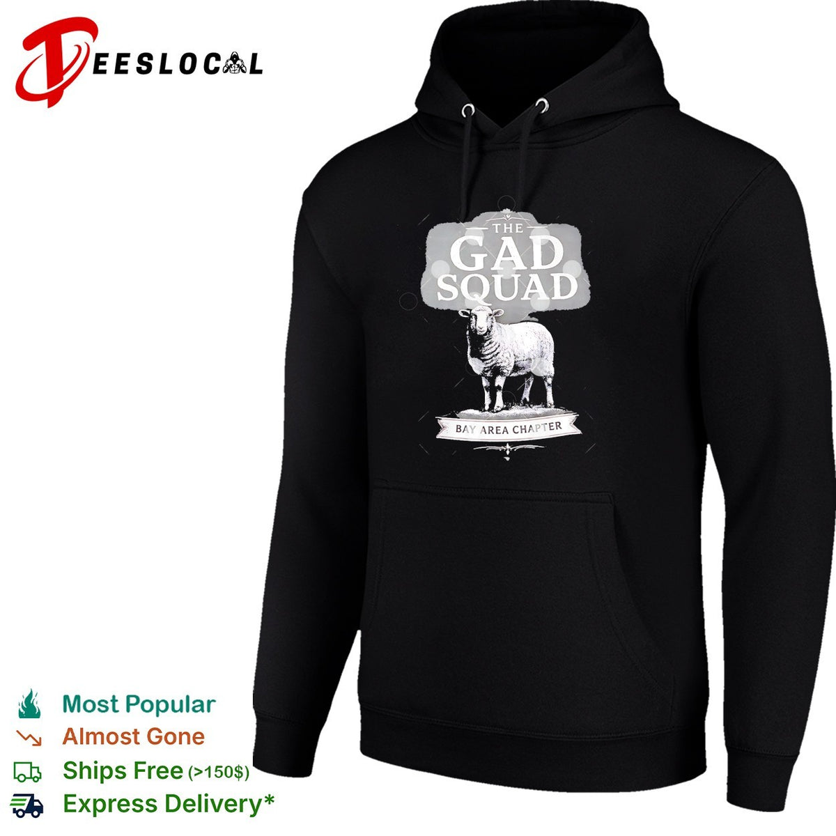 The Gad Squad Bay Area Chapter sheep vintage engraving badge art shirt