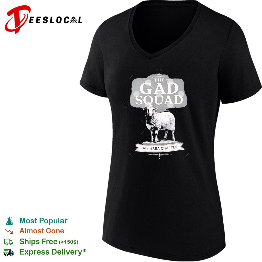 The Gad Squad Bay Area Chapter sheep vintage engraving badge art shirt