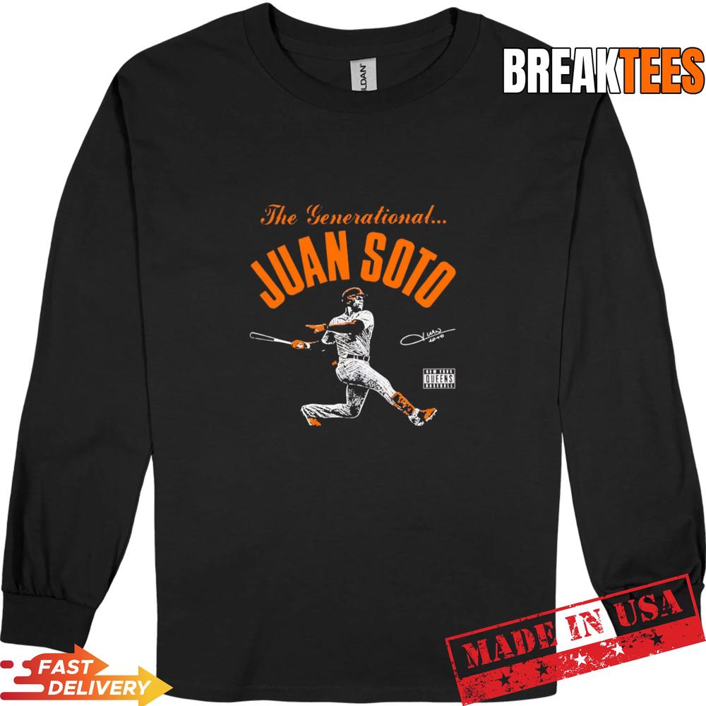 The Generational Juan Soto New York Mets Signature T-Shirt