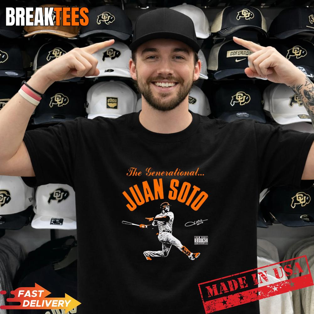 The Generational Juan Soto New York Mets Signature T-Shirt