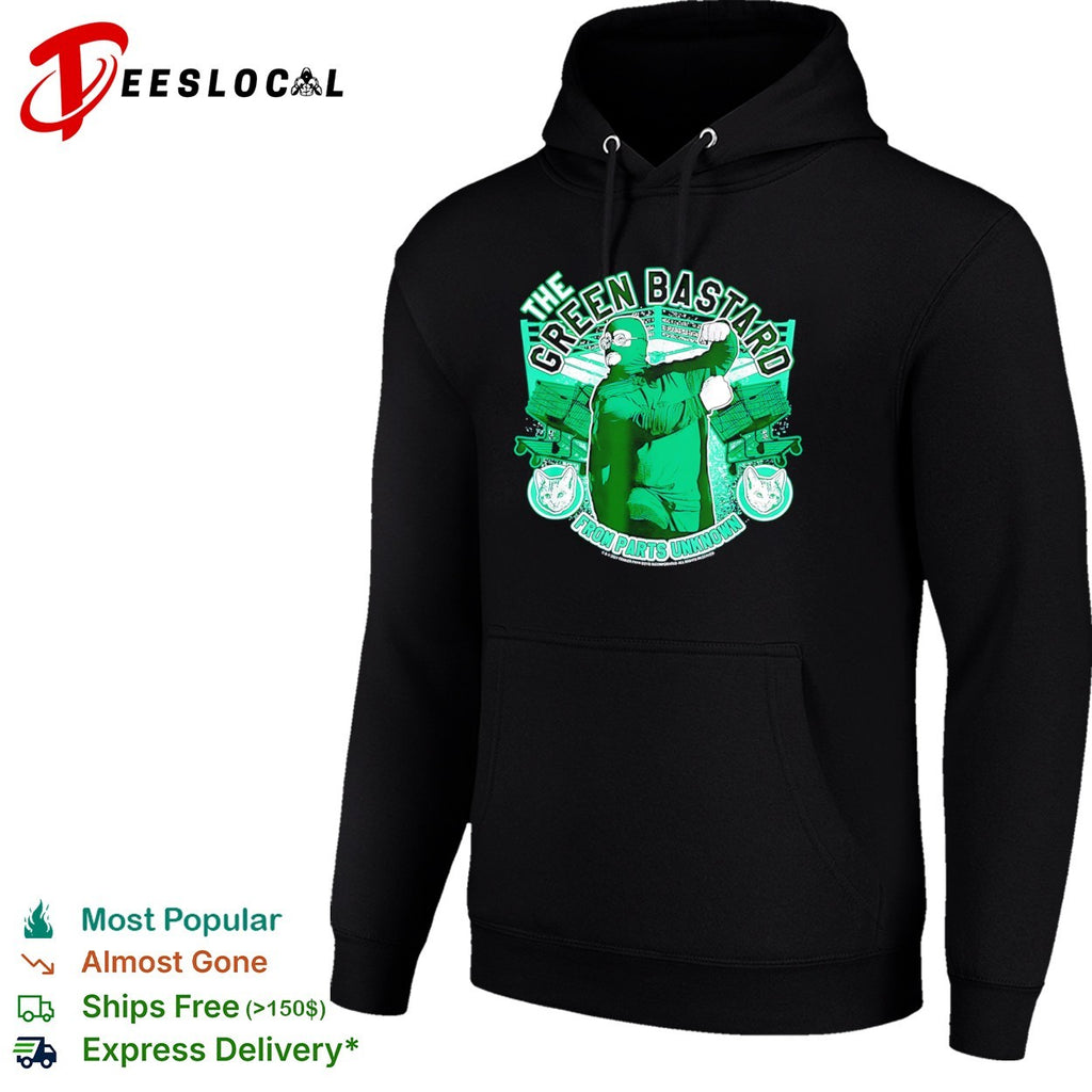 The Green Bastard from Parts Unknown Trailer Park Boys Bubbles wrestling shirt