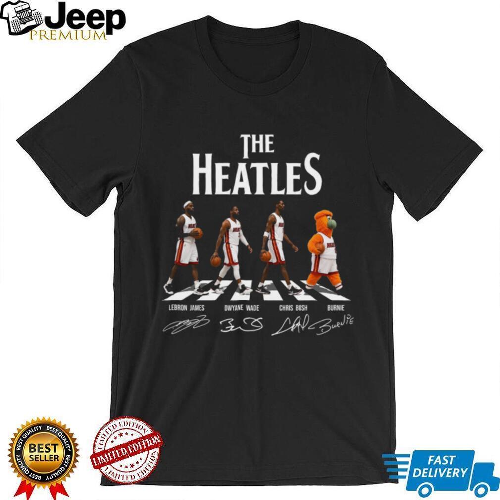 The Heatles Miami Heat Basketball Legends James Wade Bosh Mascot Retro Fan Shirt
