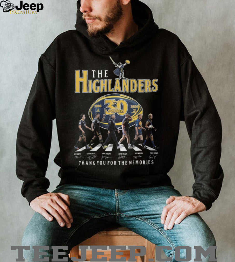 The Highlanders Rugby 30th Anniversary 1996 2026 Legends Memories T Shirt