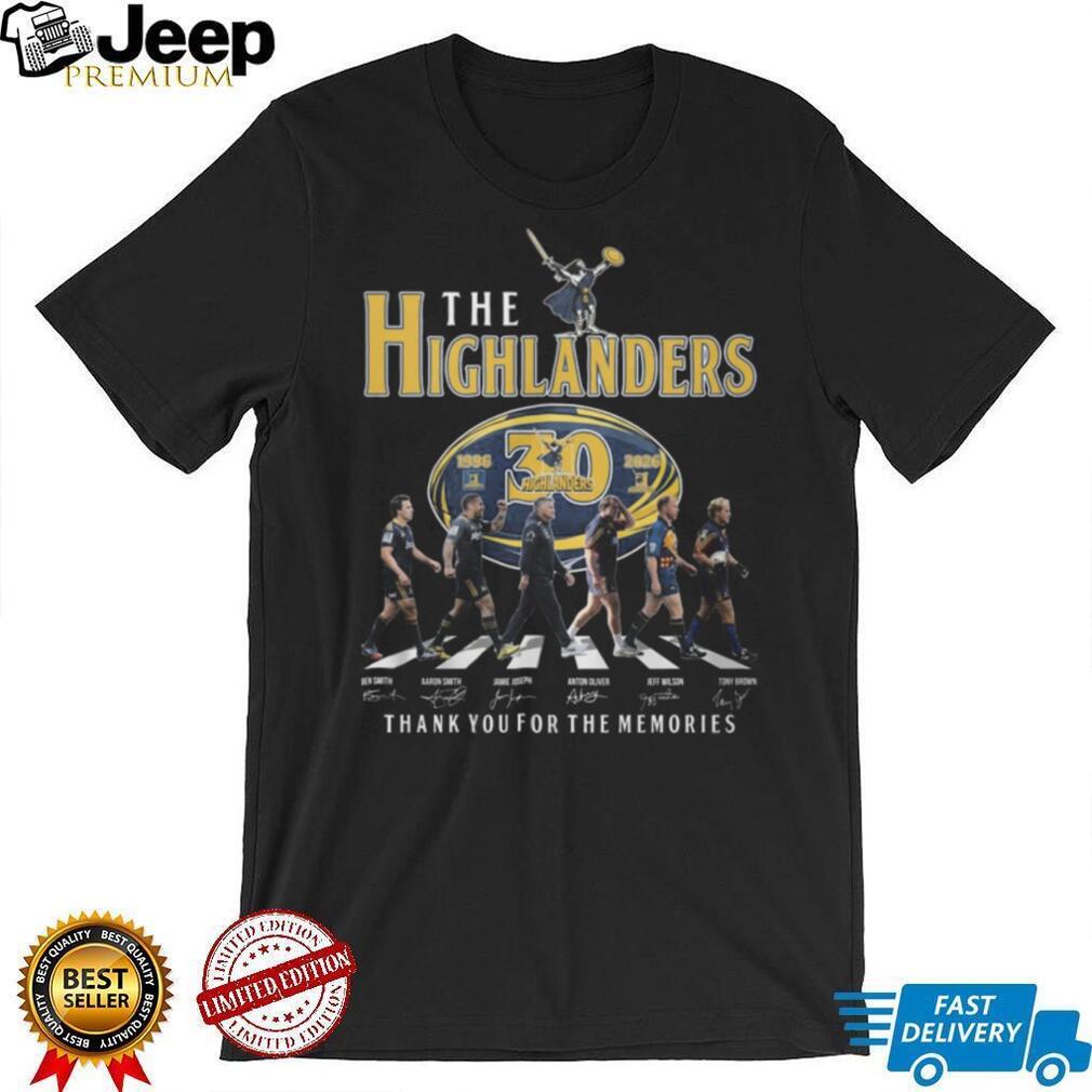 The Highlanders Rugby 30th Anniversary 1996 2026 Legends Memories T Shirt