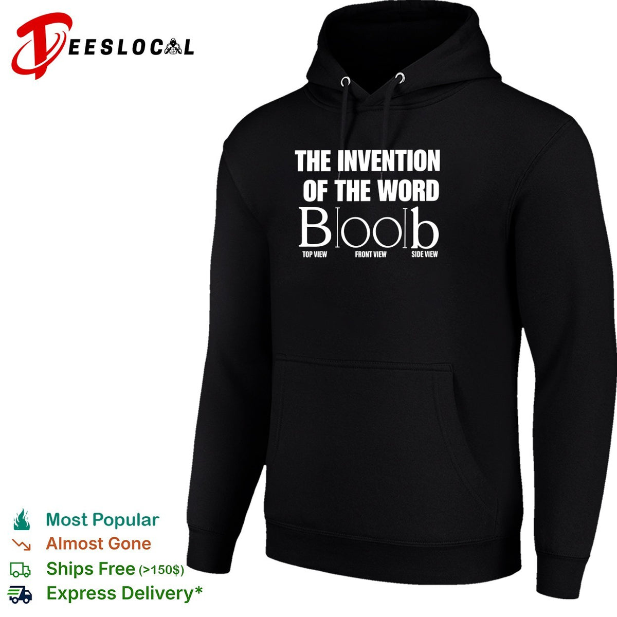 The Invention of the Word Boob wordplay shirt