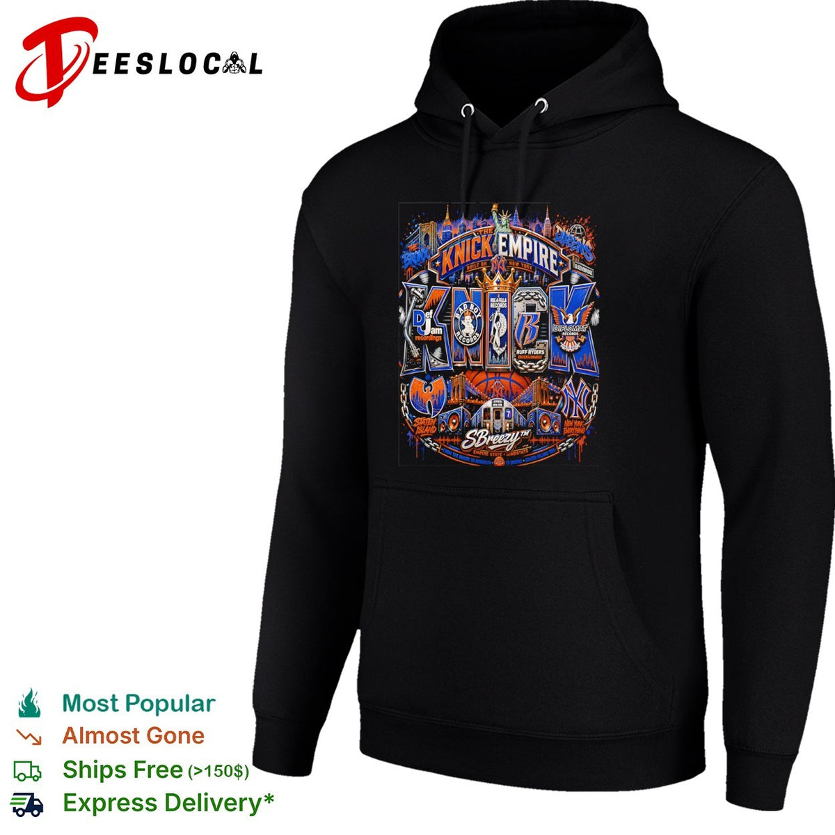 The Knick Empire New York Def Jam Bad Boy Roc-A-Fella Ruff Ryders Diplomat shirt